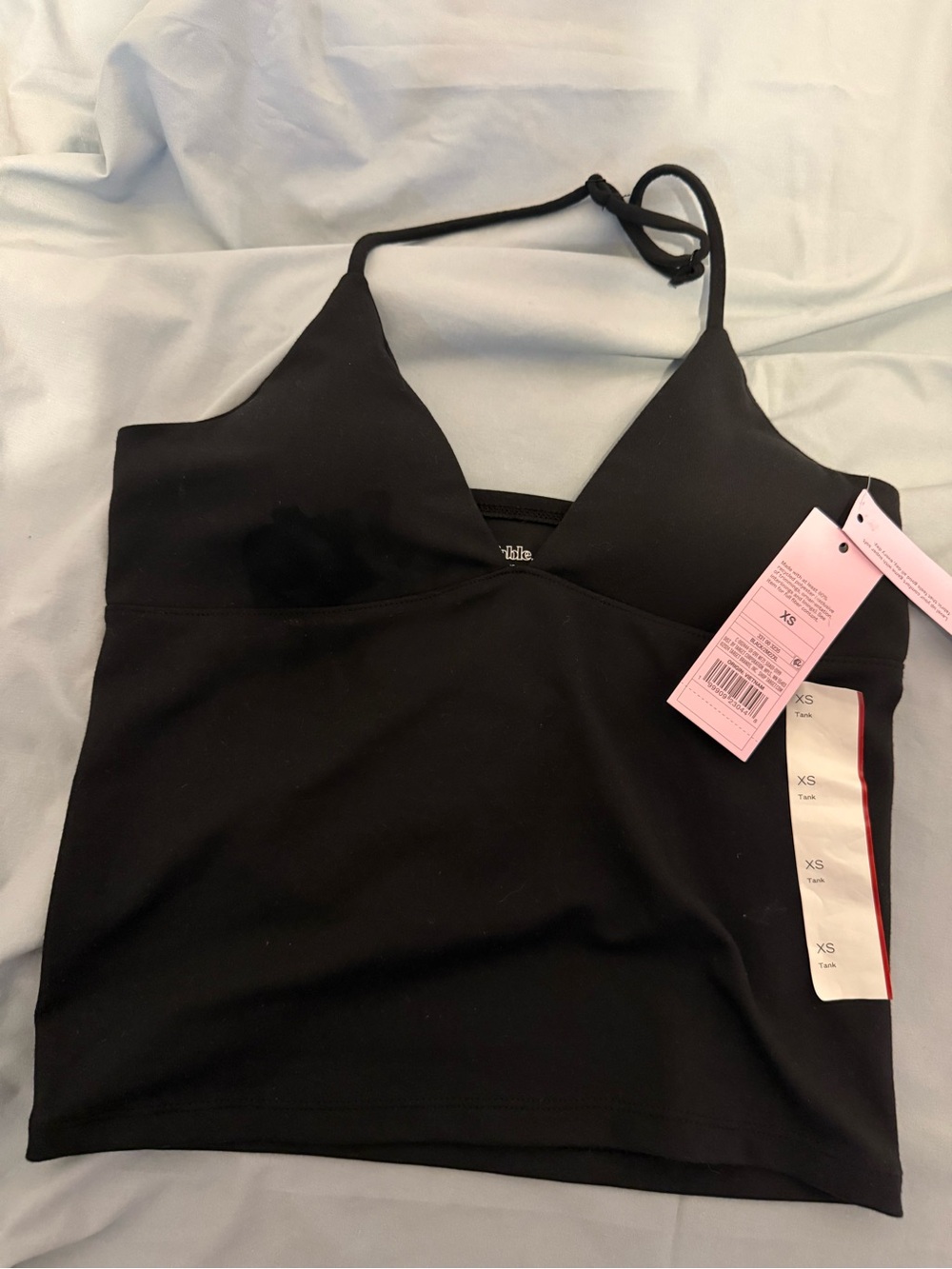 Women’s Black Halter Tank Top - Brand Unspecified